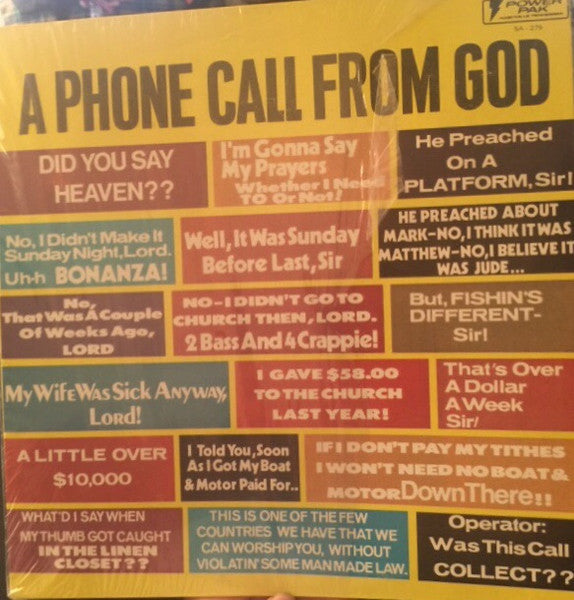 Various : A Phone Call From God  (LP, Comp)
