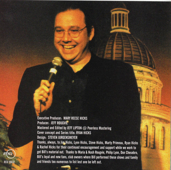 Bill Hicks : Flying Saucer Tour Vol. 1 Pittsburgh, PA. 6/20/91 (HDCD)