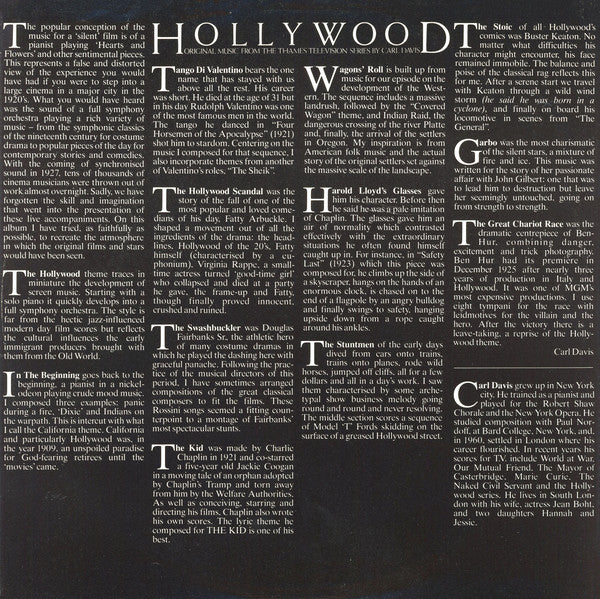 Carl Davis (5) : Hollywood (Original Television Score) (LP, Gat)