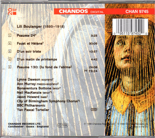 Lili Boulanger, City Of Birmingham Symphony Chorus*, BBC Philharmonic / Yan Pascal Tortelier : Faust Et Hélène (CD, Album)