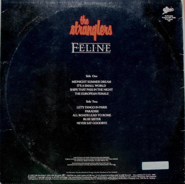 The Stranglers : Feline (LP, Album)