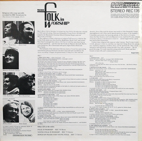 The Crown Folk : More Folk In Worship (LP, Album, RE)