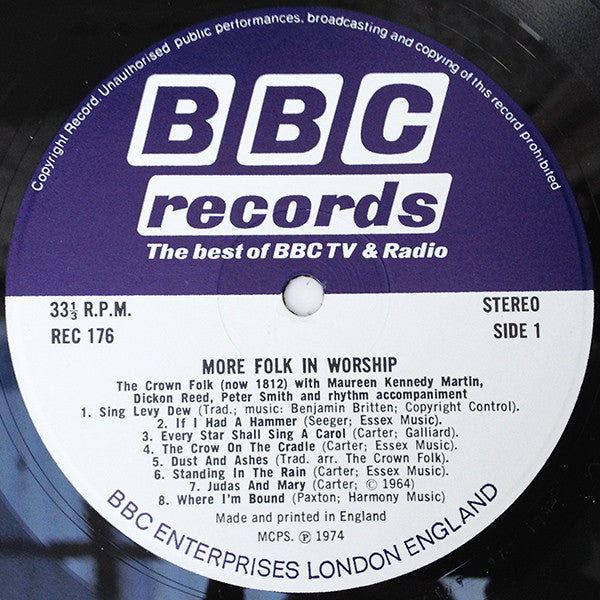 The Crown Folk : More Folk In Worship (LP, Album, RE)