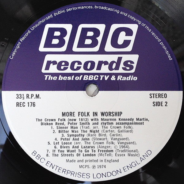The Crown Folk : More Folk In Worship (LP, Album, RE)