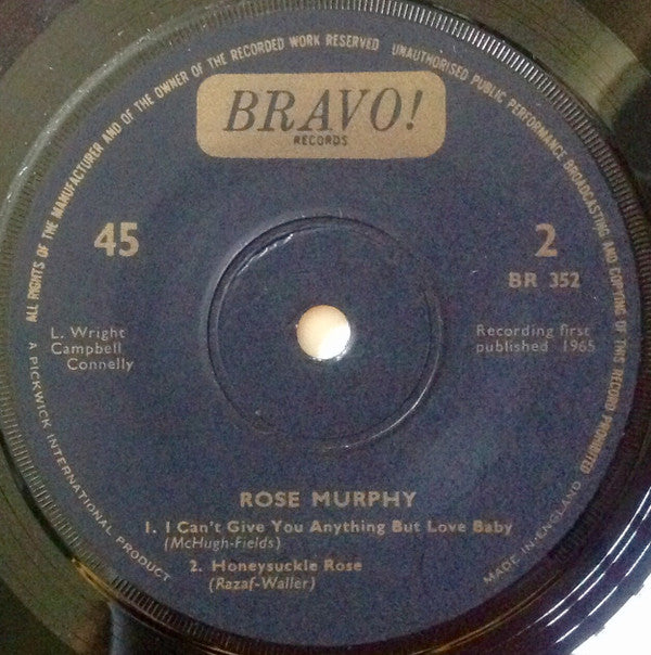Pearl Bailey, Rose Murphy : Pearl Bailey / Rose Murphy (7", EP, Mono)