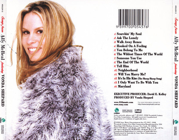 Vonda Shepard : Songs From Ally McBeal (CD, Album, Comp)