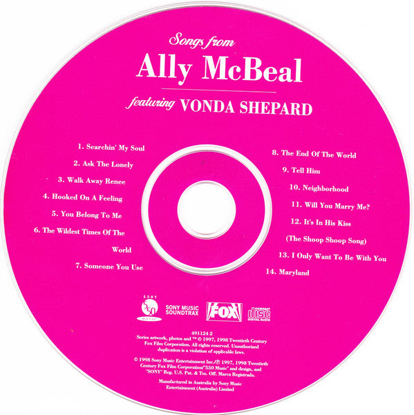 Vonda Shepard : Songs From Ally McBeal (CD, Album, Comp)