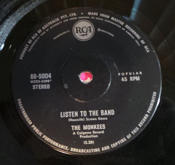 The Monkees : Listen To The Band / Someday Man (7", Single)