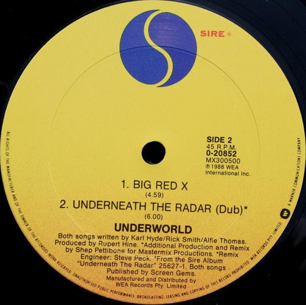 Underworld : Underneath The Radar (12", Maxi)