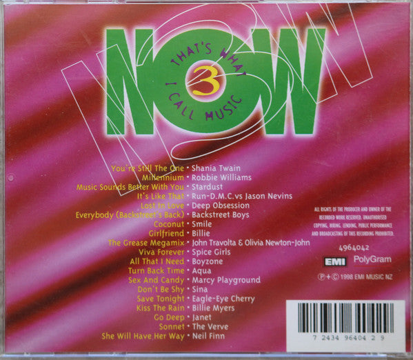 Various : Now That's What I Call Music 3 (CD, Comp)