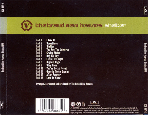 The Brand New Heavies : Shelter (CD, Album)