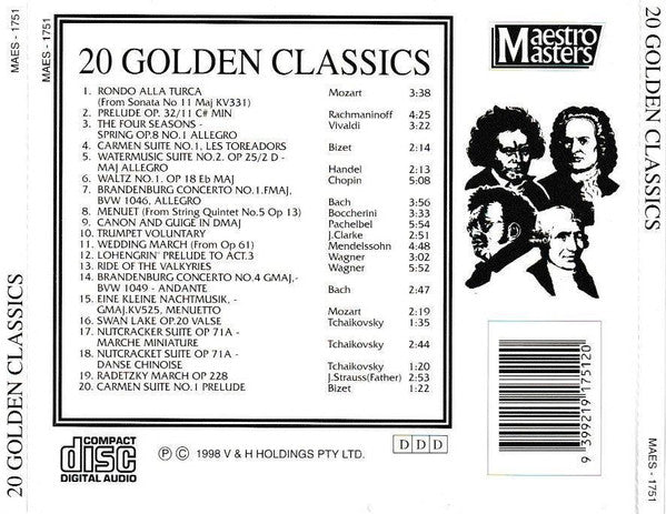 Various : 20 Golden Classics (CD, Comp)