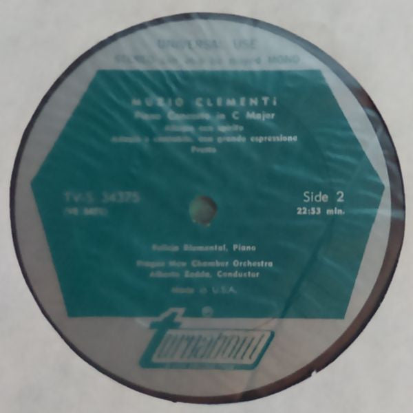 Daniel Friedrich Rudolph Kuhlau, Muzio Clementi, Felicja Blumental, Alberto Zedda, Theodor Guschlbauer : Piano Concerto In C Major, Op. 7 / Piano Concerto In C Major (LP)