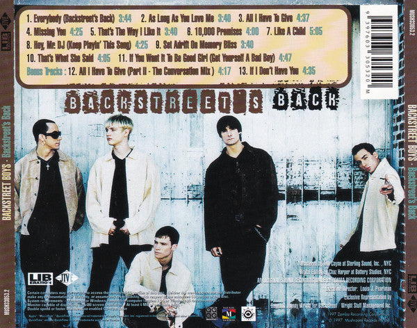 Backstreet Boys : Backstreet's Back (CD, Album, Enh)