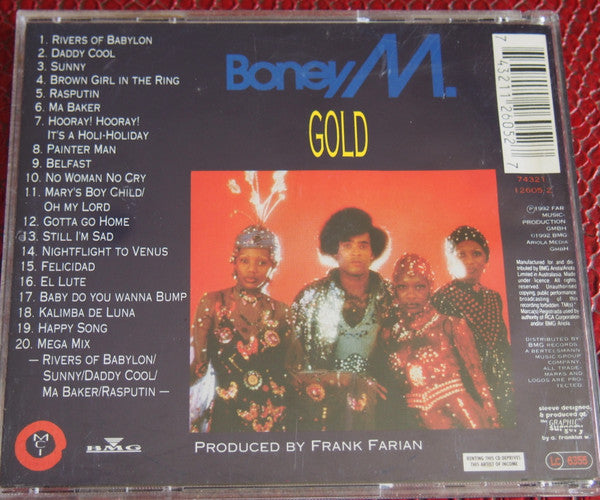 Boney M. : Gold - 20 Super Hits (CD, Comp, RP)