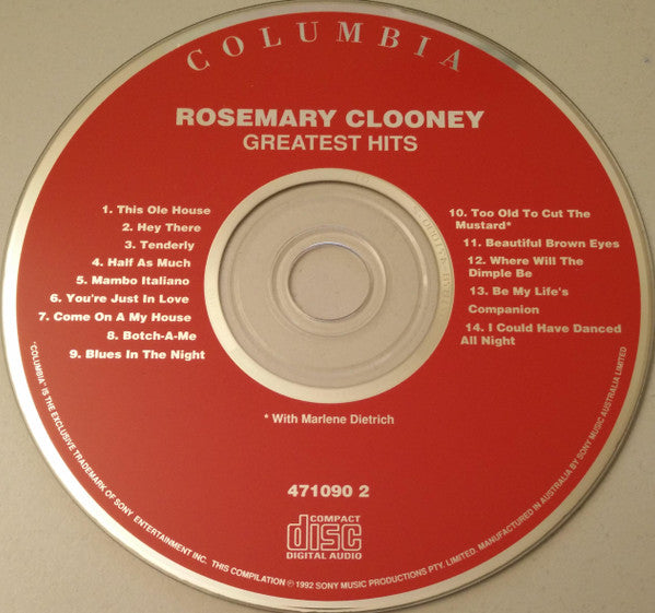 Rosemary Clooney : Greatest Hits (CD, Comp, RE)