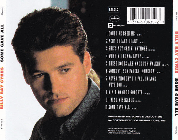 Billy Ray Cyrus : Some Gave All (CD, Album)