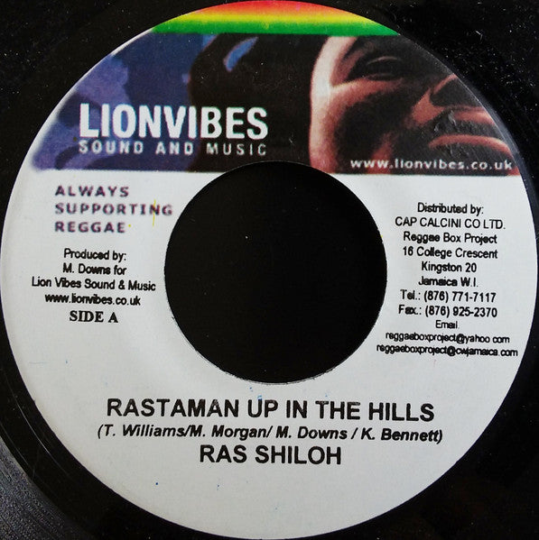 Ras Shiloh : Rastaman Up In The Hills (7")