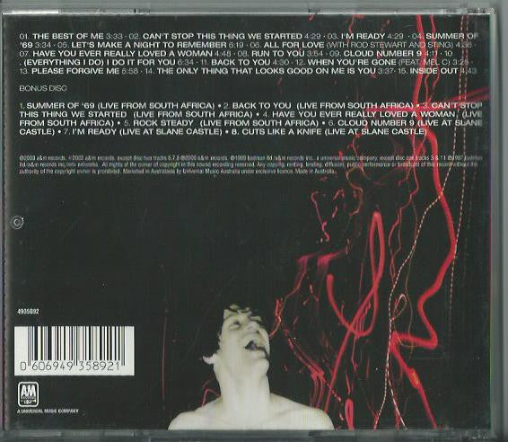 Bryan Adams : The Best Of Me (Special Tour Edition) (2xCD, Comp, Enh, S/Edition)