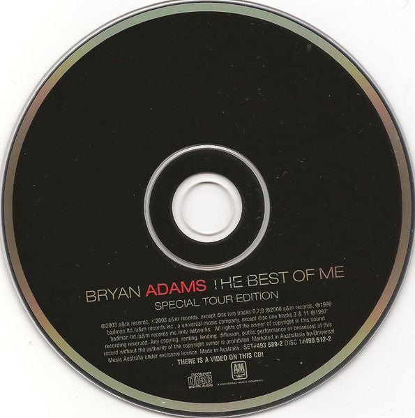 Bryan Adams : The Best Of Me (Special Tour Edition) (2xCD, Comp, Enh, S/Edition)
