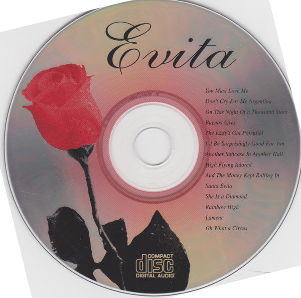 Various : Evita (Songs From The Smash Hit Musical Based On The Life Story Of Eva Peron 1919-1952) (CD, Comp)