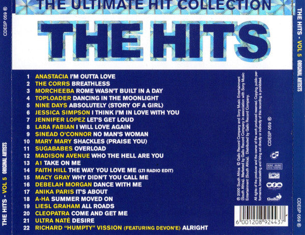 Various : The Ultimate Hit Collection: The Hits Vol. 5 (CD, Comp)