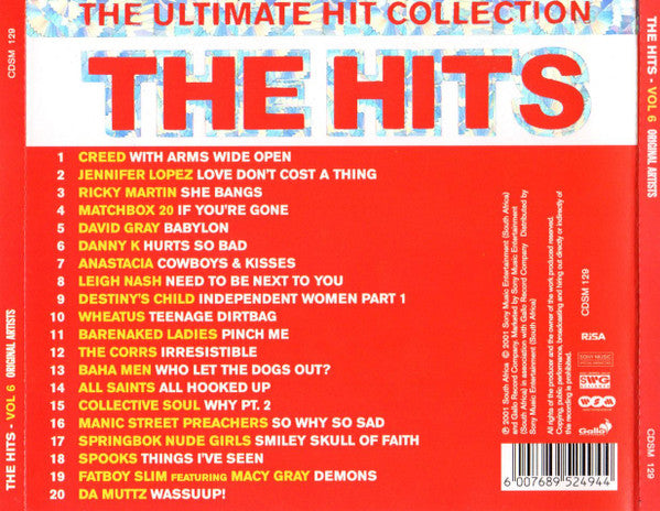 Various : The Ultimate Hit Collection: The Hits Vol. 6 (CD, Comp)