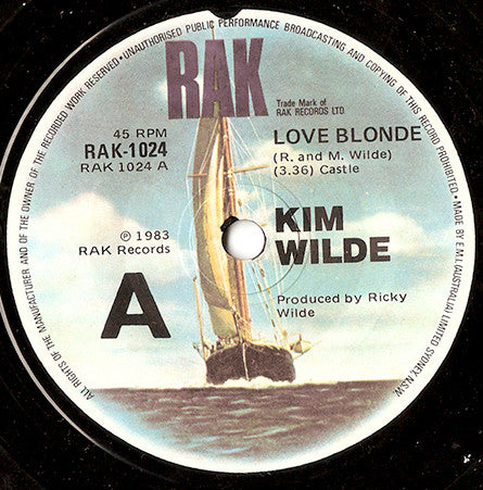Kim Wilde : Love Blonde (7", Single)