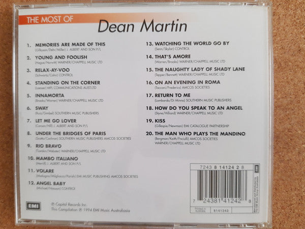 Dean Martin : The Most Of Dean Martin (CD, Comp)