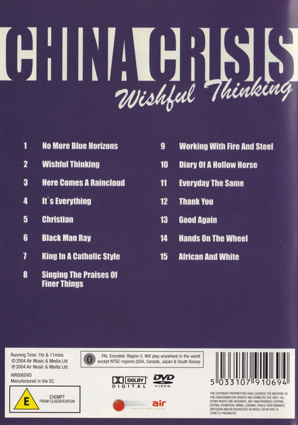 China Crisis : Wishful Thinking (DVD-V, PAL)