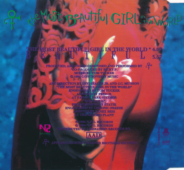 The Artist (Formerly Known As Prince) : The Most Beautiful Girl In The World (CD, Single)