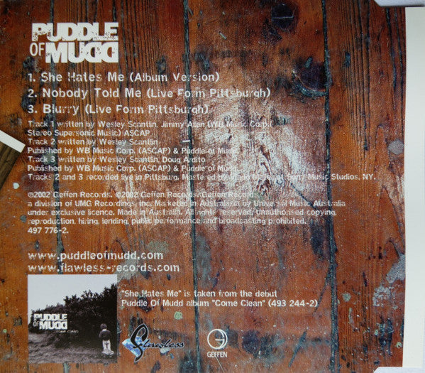 Puddle Of Mudd : She Hates Me (CD, Single)