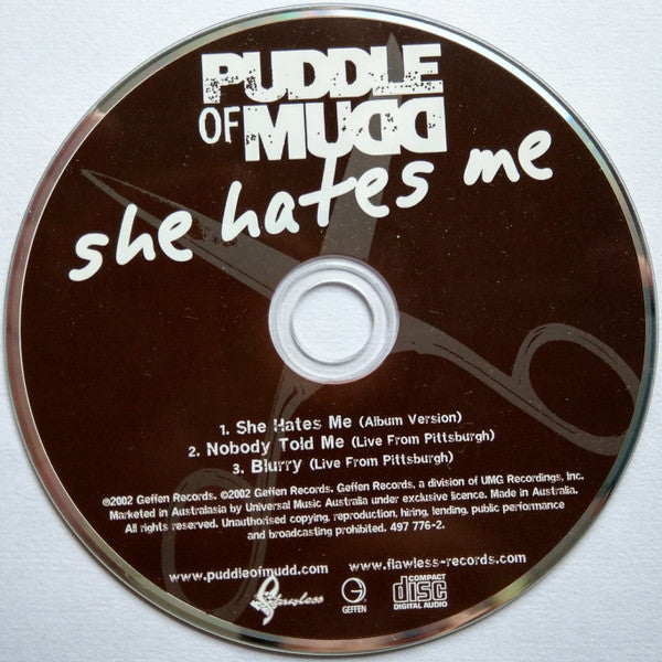 Puddle Of Mudd : She Hates Me (CD, Single)