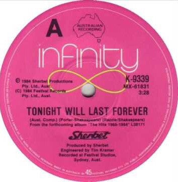 Sherbet : Tonight Will Last Forever (12", Single, Ltd)