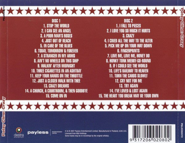Buy Patsy Cline : Crazy (2xCD, Comp) Online for a great price – Glitter ...