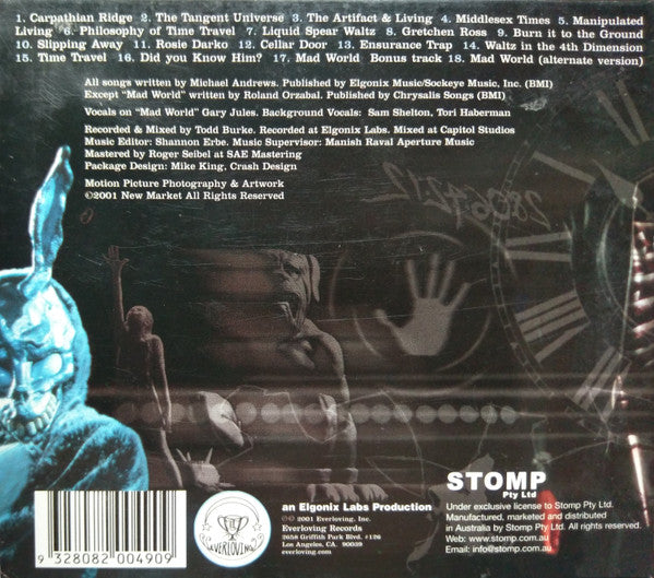 Michael Andrews : Donnie Darko (Music From The Original Motion Picture Score) (CD, Album, Dig)