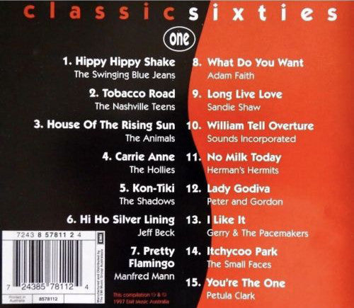 Various : Classic Sixties (One) (CD, Comp)