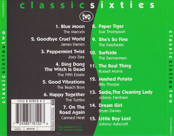 Various : Classic Sixties (Two) (CD, Comp)