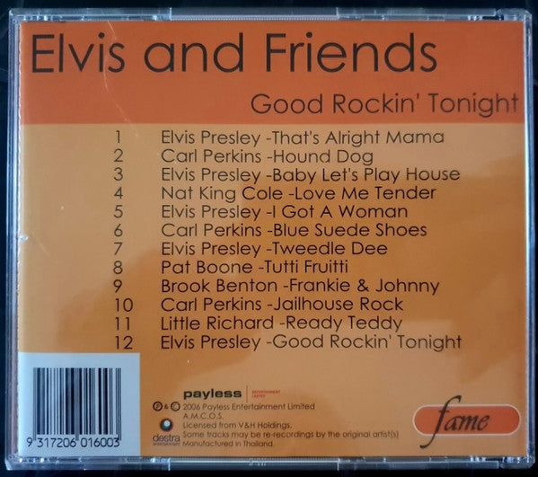 Various : Elvis And Friends  Good Rockin' Tonight (CD, Comp)
