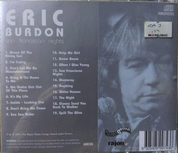 Eric Burdon : San Franciscan Nights (CD, Album, RE)