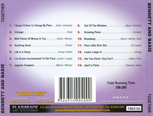 Bennett* & Basie* : Together (CD, Comp, RM)