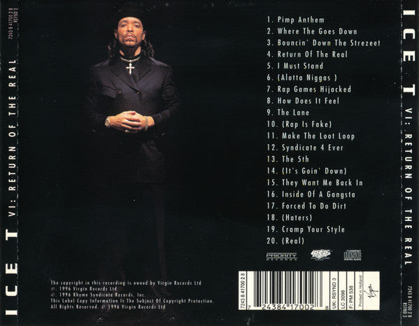 Ice T* : VI: Return Of The Real (CD, Album)