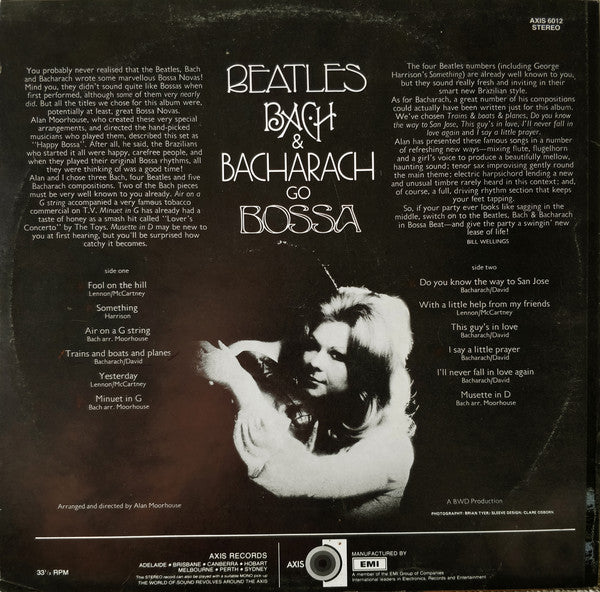 Alan Moorhouse : Beatles, Bach, Bacharach Go Bossa (LP, Album)