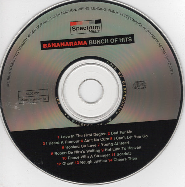 Bananarama : Bunch Of Hits (CD, Comp)