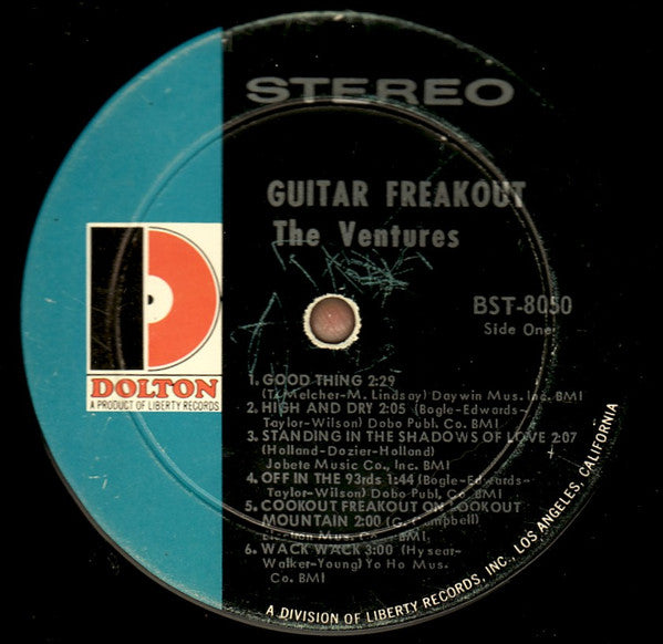 The Ventures : Guitar Freakout (LP, Album, Ind)