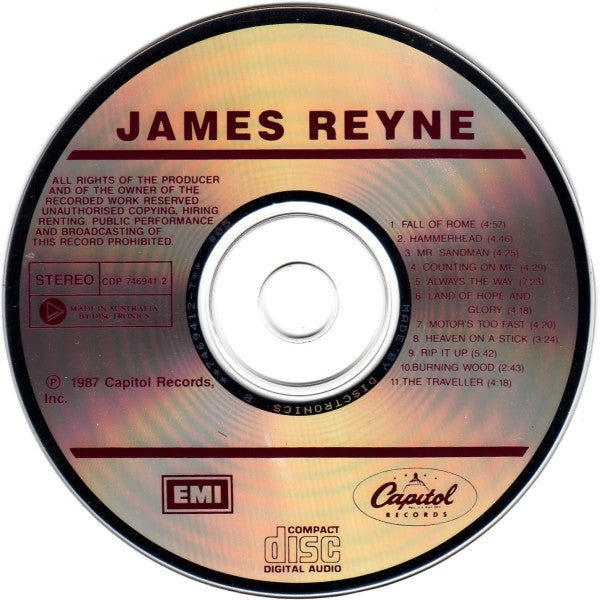 James Reyne : James Reyne (CD, Album, RE)