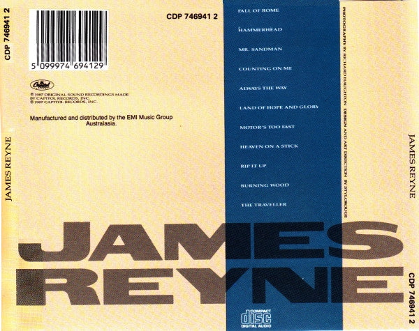 James Reyne : James Reyne (CD, Album, RE)