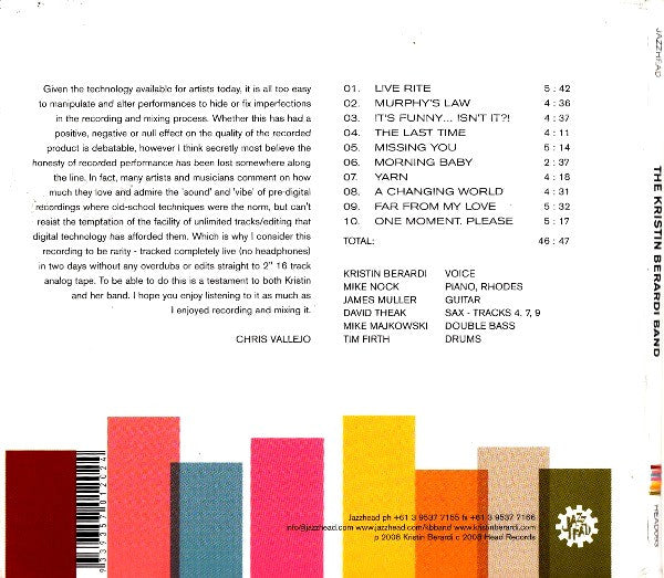 The Kristin Berardi Band : Kristin Berardi Band (CD, Album)