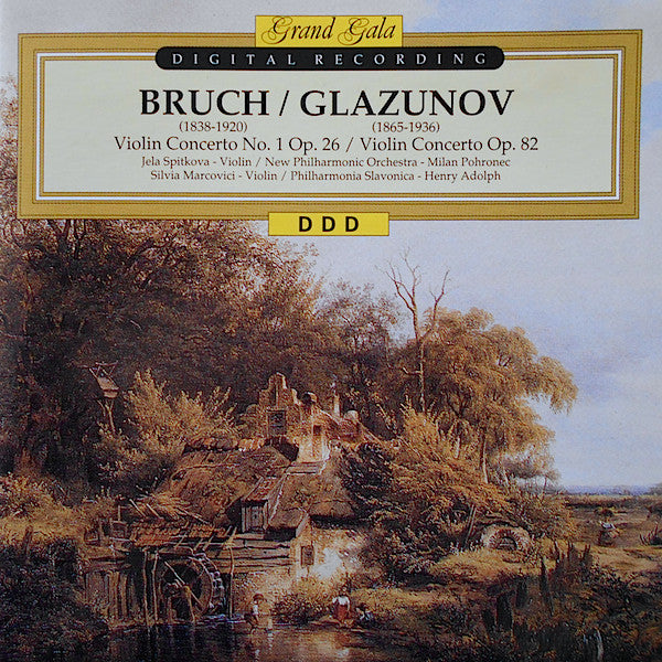Bruch*, Jela Spitkova, New Philharmonic Orchestra, Milan Pohronec / Glazunov*, Silvia Marcovici, Philharmonia Slavonica, Henry Adolph : Violin Concerto No. 1 Op. 26 / Violin Concerto Op. 82 (CD, Comp)