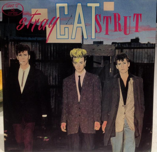 Stray Cats : Stray Cat Strut (12", EP, Ltd)